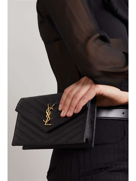 ysl pochetteher|SAINT LAURENT Cassandre matelassé leather pouch .